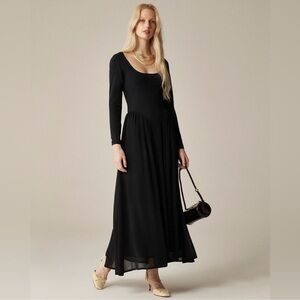 Jcrew - ballet dress drop waist chiffon - large